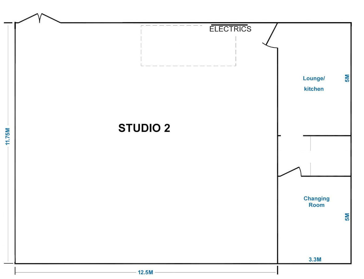 Soundstage Studios Blackout Studio Floorplan