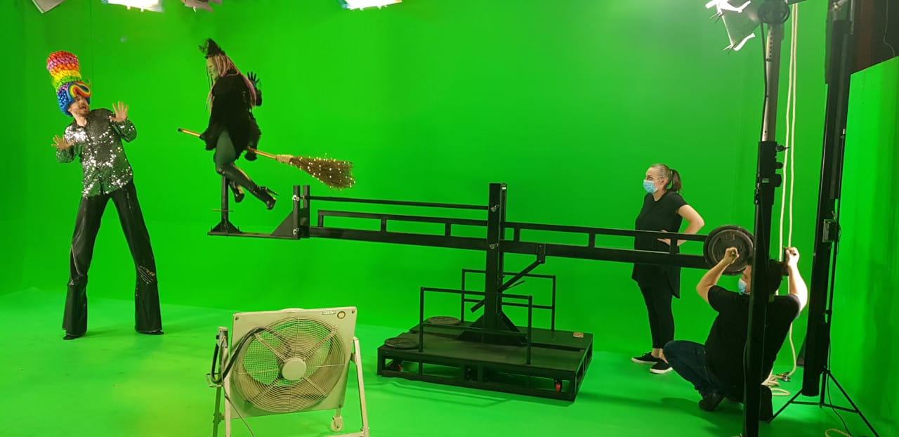 Green Screen Studio Soundstage Studios Image 3 with a flying witch