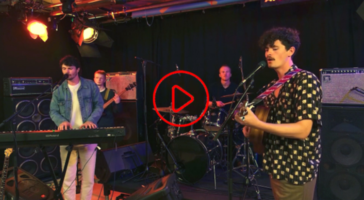 Lillypads performing Coming Home during a live multicam recording session at Soundstage Studios
